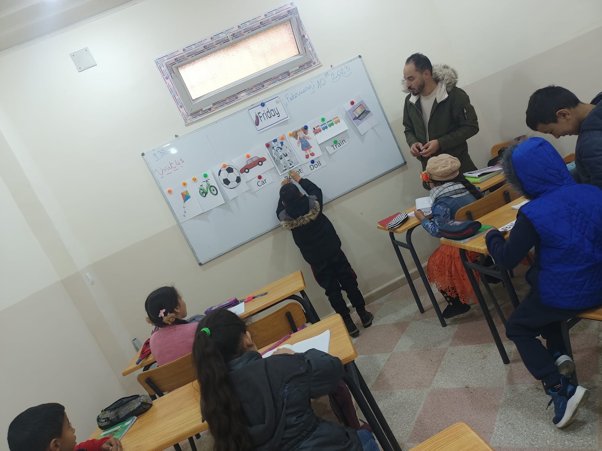 Children studying